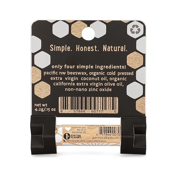 Portland Bee Balm Solar Eclipse All Natural Handmade Beeswax Based SPF 15 Lip Balm, 1 Count-Velvo Beauty