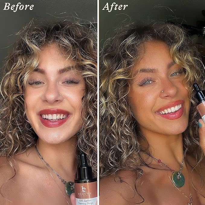 Self Tanning Drops for Face - USA Made with Organic & Natural Ingredients, Ultra Dark Face Tanning Drops to Add to Moisturizer, Self Tanner for Sunless Fake Tan & Natural Glow, Cruelty & Toxin Free-Velvo Beauty