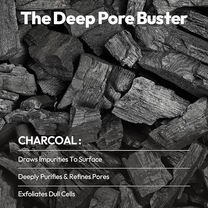 LAPCOS Charcoal Sheet Mask, Daily Face Mask with Salicylic Acid and Tea Tree Oil to Detoxify and Tighten Skin, Korean Beauty Favorite, 5-Pack-Velvo Beauty