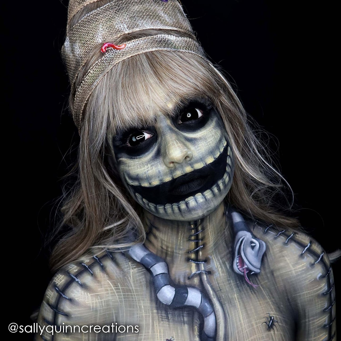 Mehron Makeup StarBlend Cake Makeup | Wet/Dry Pressed Powder Face | Powder Foundation | Black Body and Face Paint 2 oz (56g)-Velvo Beauty