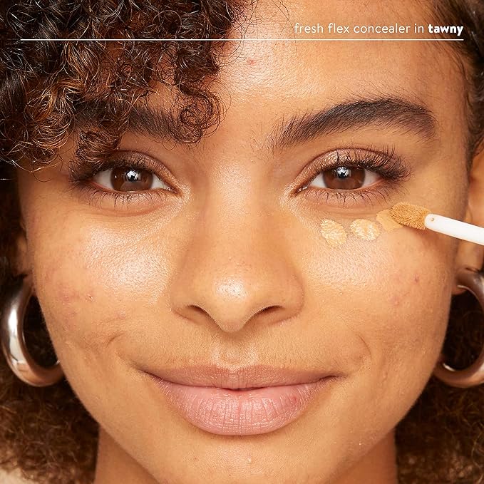 Honest Beauty Fresh Flex Concealer with Niacinamide + Vitamin E + Hyaluronic Acid | Vegan + Cruelty free | Tawny, 0.17 fl oz-Velvo Beauty