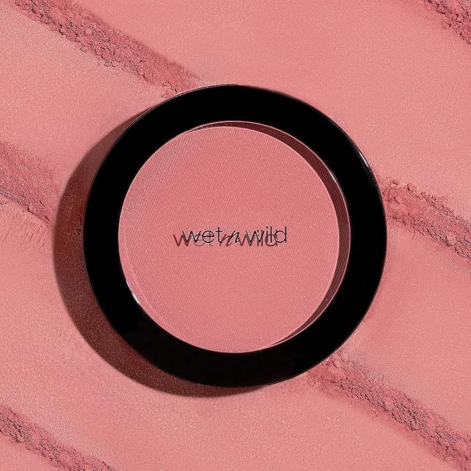 wet n wild Color Icon Blush, Effortless Glow & Seamless Blend infused with Luxuriously Smooth Jojoba Oil, Sheer Finish with a Matte Natural Glow, Cruelty-Free & Vegan - Pearlescent Pink(Packaged)-Velvo Beauty