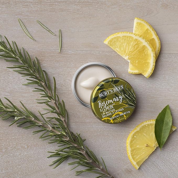Burts Bees Rosemary and Lemon Lip Butter Unisex Lip Balm 0.4 oz-Velvo Beauty