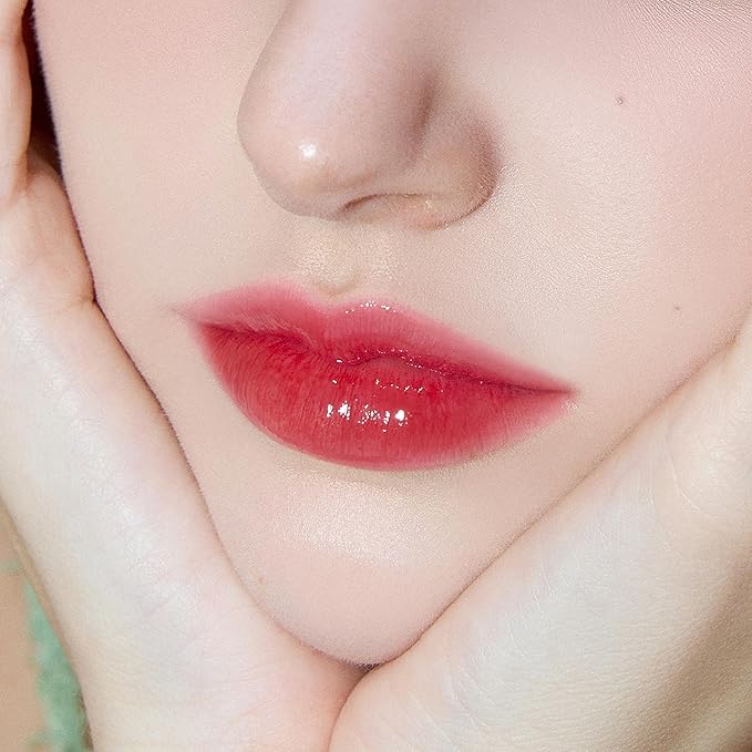 AOU GLOWY TINT BALM Tinted Lip Balm with Natural Gloss Instant Hydration for Chapped Lips 0.12Oz (04 Cherry Balm)-Velvo Beauty