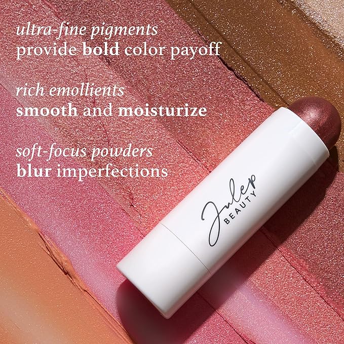 Julep Skip The Brush Cream to Powder Blush Stick - Passion Fruit - Blendable and Buildable Color - 2-in-1 Blush and Lip Makeup Stick-Velvo Beauty
