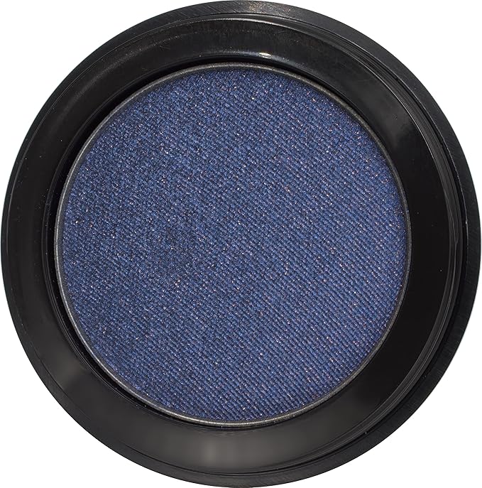Twilight Shimmering Deep Blue Navy Pressed Powder Single Vegan Eyeshadow; Talc, Paraben & Cruelty Free-Velvo Beauty