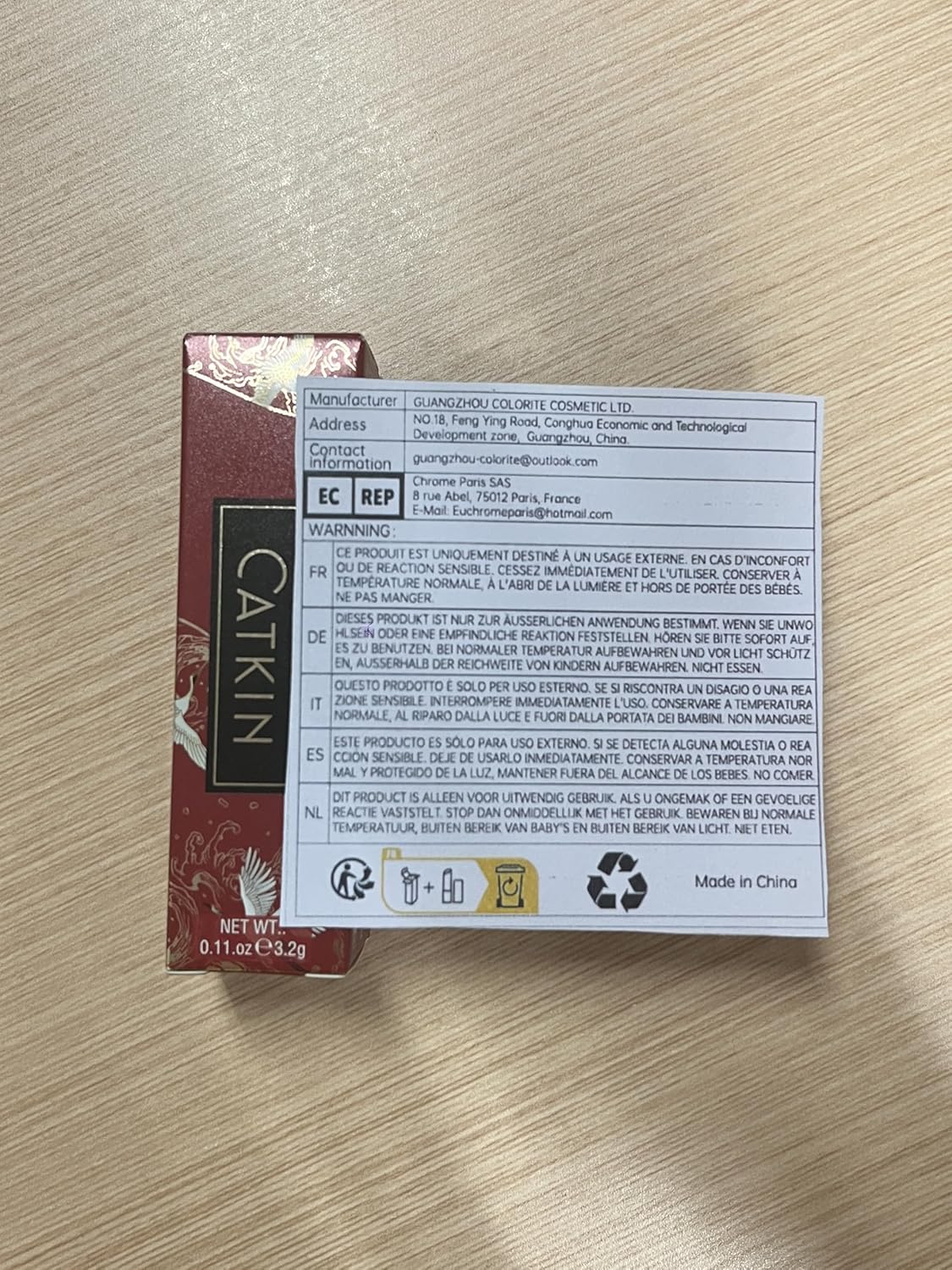 Catkin Semi-Matte Lipstick Hydrating High Impact Color Infused with Vitamin E and Avocado Oil Smooth Soft Texture Long Lasting Matte Finish 155-Velvo Beauty