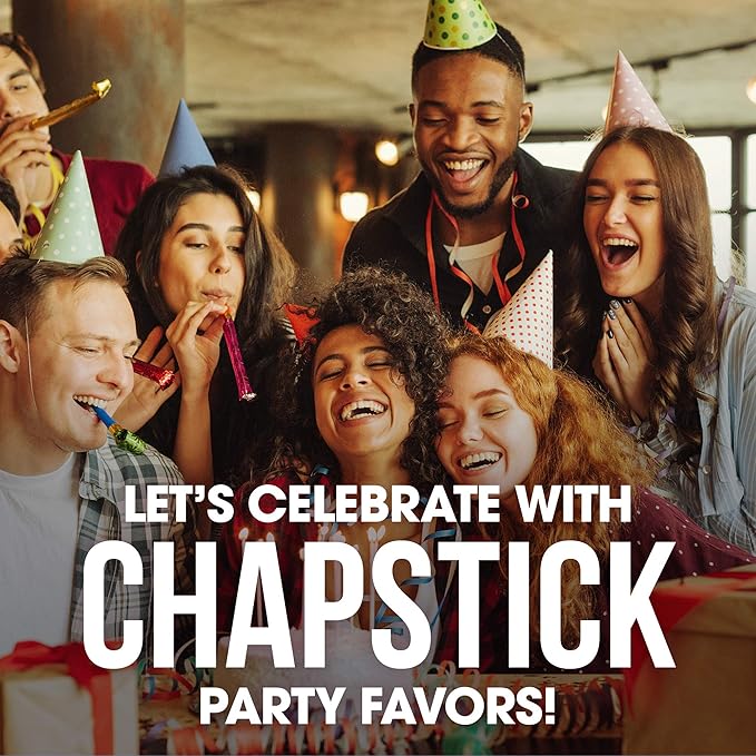 Chapstick Party Favor Lip Balm Gift Pack Happy Birthday 10 sticks 0.15 oz each-Velvo Beauty