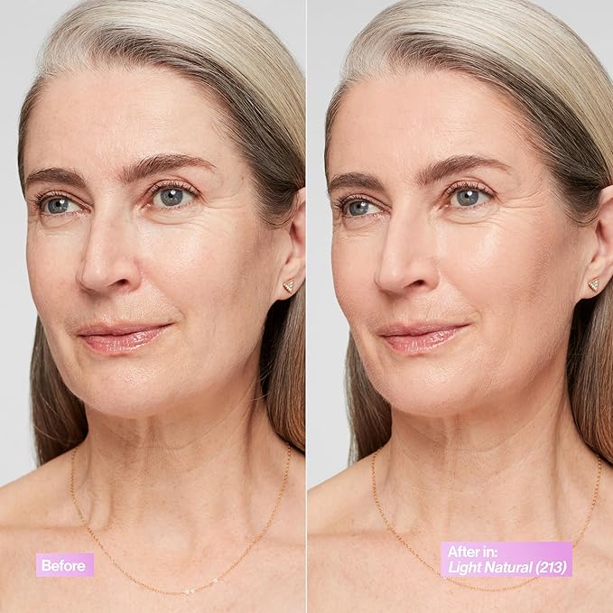 Revlon Illuminance Tinted Serum, Triple Hyaluronic Acid, Evens Out Skin Tone Over Time and Hydrates All Day, SPF 15, 213 Light Natural, 0.94 fl oz.-Velvo Beauty