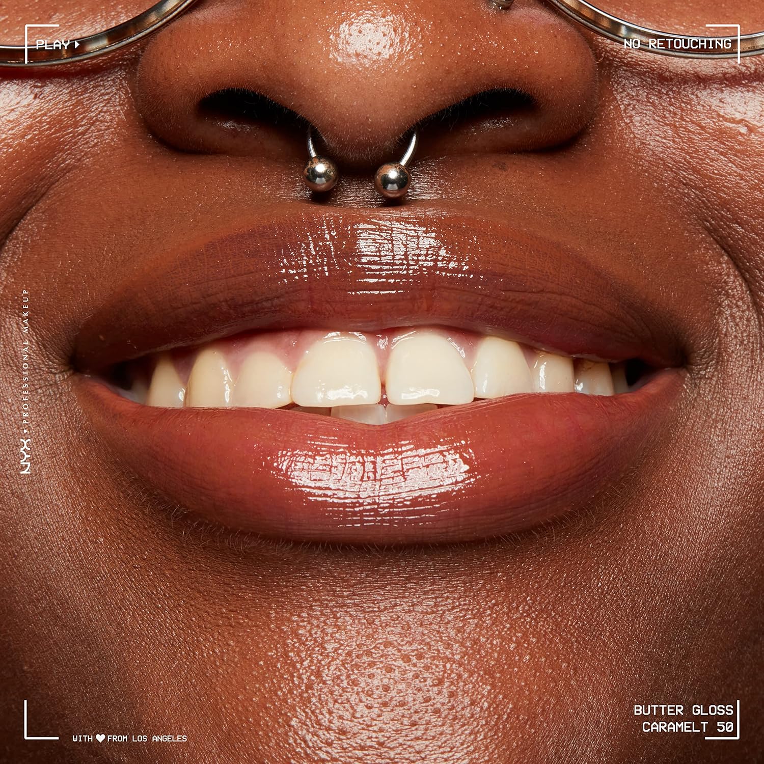 NYX PROFESSIONAL MAKEUP Butter Gloss Brown Sugar, Non-Sticky Lip Gloss - Caramelt (Medium Brown) (Pack of 2)-Velvo Beauty