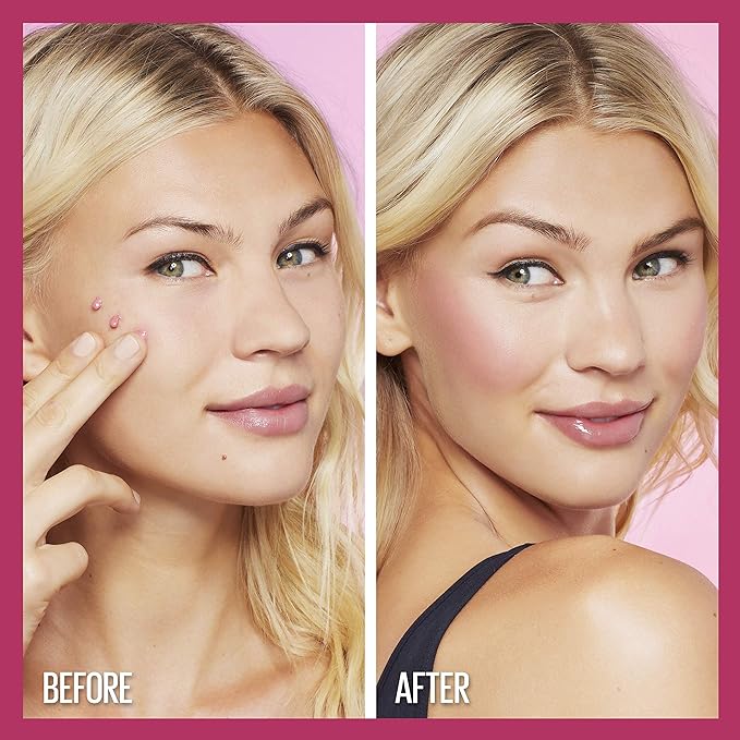 Maybelline Cheek Heat Gel-Cream Blush Makeup, Lightweight, Breathable Feel, Sheer Flush Of Color, Natural-Looking, Dewy Finish, Oil-Free, Nude Burn, 1 Count-Velvo Beauty