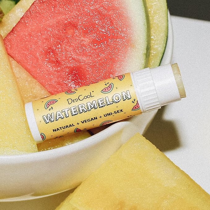 DedCool - Jumbo Vegan Lip Balm Stick | Clean, Non-Toxic Fragrance For All (Watermelon, 2 Pack)-Velvo Beauty