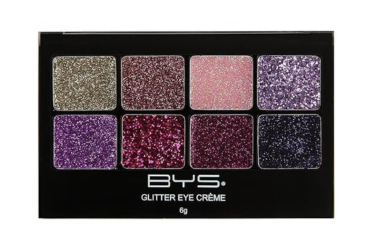 BYS Glitter Gel Makeup Palette 8 shades - Fairy Dust, Suitable for all area of the face-Velvo Beauty