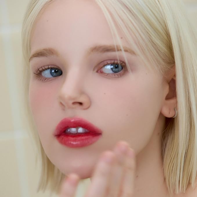 AOU GLOWY TINT BALM Tinted Lip Balm with Natural Gloss Instant Hydration for Chapped Lips 0.12Oz (04 Cherry Balm)-Velvo Beauty