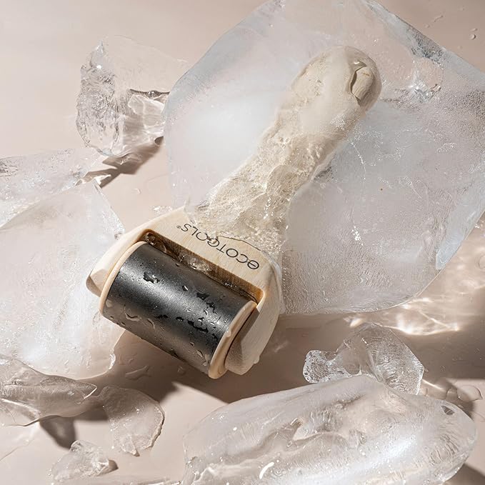 EcoTools Ice Roller, Lifts & Depuffs Skin, Stainless Steal Cooling Roller For Face & Neck, Provides Relaxation While Sculpting, Eco Friendly, Vegan, & Cruelty Free Skincare Tool, 1 Count-Velvo Beauty