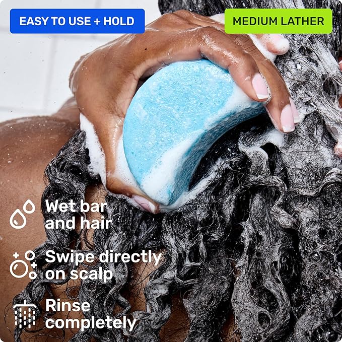 Ethique Hydrating Shampoo Bar for dry hair with Hyaluronic Acid - Plastic-Free, Cruelty-Free, Vegan, 3.88 oz-Velvo Beauty