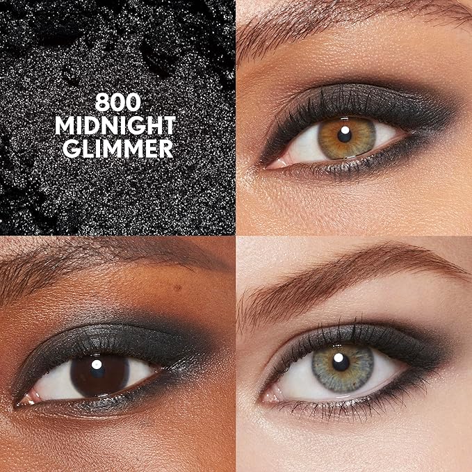 COVERGIRL Eye Enhancer, Midnight Glimmer, Eyeshadow Mono, Easy to Wear, Clean & Vegan, Talc-Free, Matte & Shimmer Finishes, Smudge-Proof, 0.09oz-Velvo Beauty
