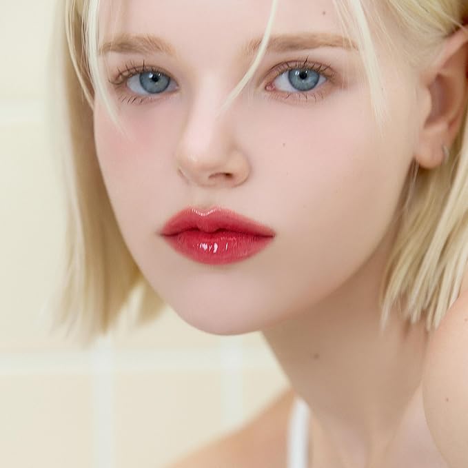 AOU GLOWY TINT BALM Tinted Lip Balm with Natural Gloss Instant Hydration for Chapped Lips 0.12Oz (04 Cherry Balm)-Velvo Beauty