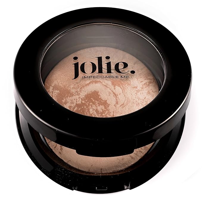 Jolie Marbleized Baked Finishing Powder Bronzer, Highlighter (Matte Bronze)-Velvo Beauty