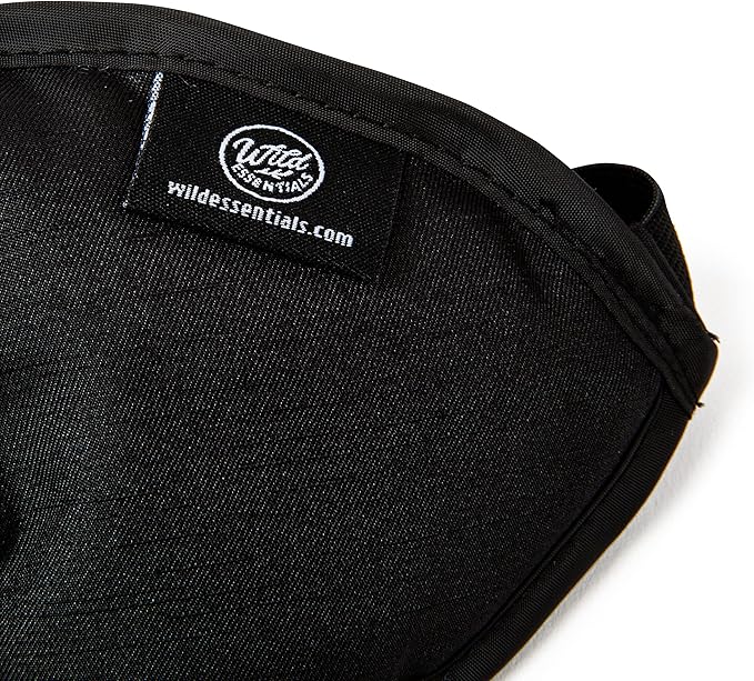 Wild Essentials Infusion Sleep Mask Infused with French Lavender, Includes resealable Pouch to Keep Fresh, Nose Bridge to Block Light Below Eyes, Aromatherapy, Calming, Relaxing, Black-Velvo Beauty