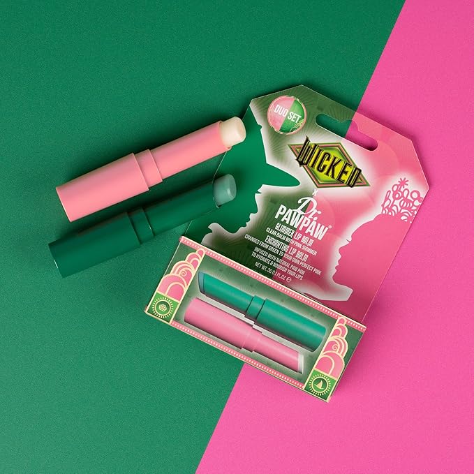 Dr. PawPaw Wicked Enchanting & Glimmer Lip Balm Duo - Moisturizing, Tinted Lip Balm for Women - Vegan, Nourishing, Hydrating - 2 pc-Velvo Beauty