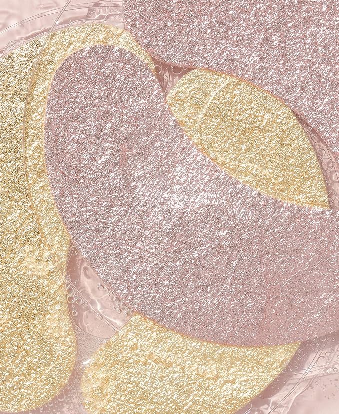 Wander Beauty Baggage Claim - Rose Gold & Gold Foil Under Eye Patches For Dark Circles and Puffiness - Under Eye Mask Depuffs & Firms - Brightening Eye Mask for Under Eye Bags (2 Pack)-Velvo Beauty