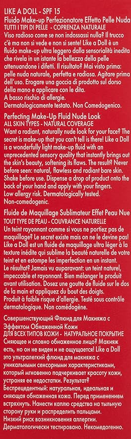 PUPA Milano Like A Doll Perfecting Make-Up Fluid, Sand 30 ml-Velvo Beauty