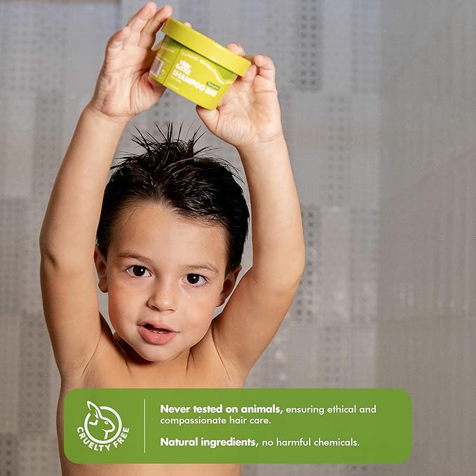 Tree Bottle Hydrolyzed Oat Protein + Aloe Vera Shampoo Bar for Kids – Gentle & Nourishing for Sensitive Scalps - Natural, Tear-Free, Sulfate & Paraben-Free - Made in USA - 4.5oz (Pack of 2)-Velvo Beauty