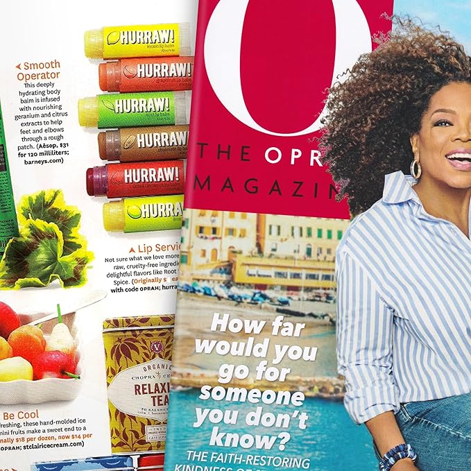 Hurraw! Lip Balms Staff Favorites, 6 Balm Bundle Pack: Black Cherry Tinted (Sheer Red Tint), Orange, Lemon, Mint, Earl Grey, Raspberry Tinted (Sheer Berry Tint). Organic, vegan & raw ingredients.-Velvo Beauty