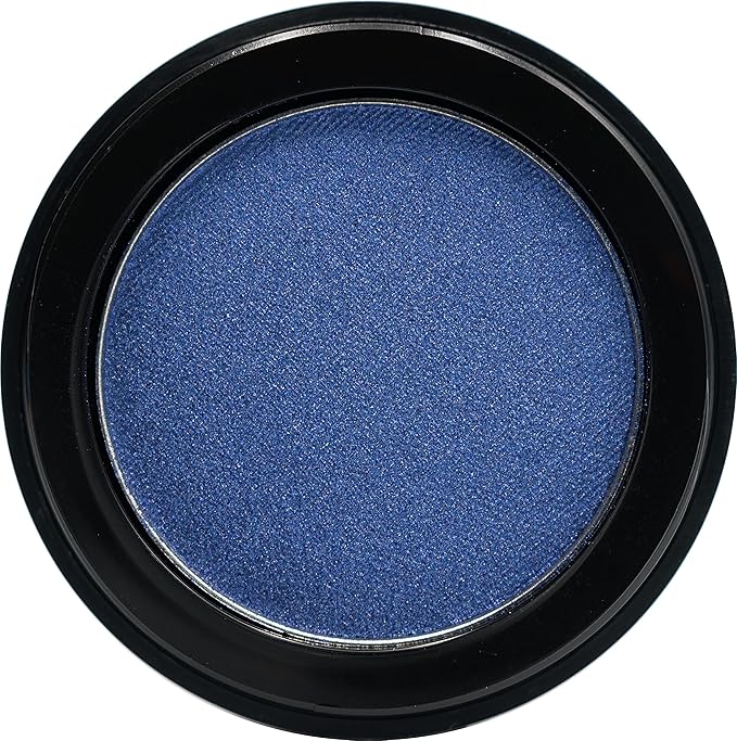 Atlantic Navy Denim Royal Blue Sparkling Pressed Powder Single Vegan Eyeshadow; Talc, Paraben & Cruelty Free-Velvo Beauty