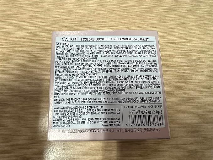 CATKIN Poreless Finish Loose Setting Powder Makeup, Translucent Matte Finishing Makeup for All Skin Tones, 3 Colors Even Skin Tone – 0.42 oz Includes Velour Puff-Velvo Beauty