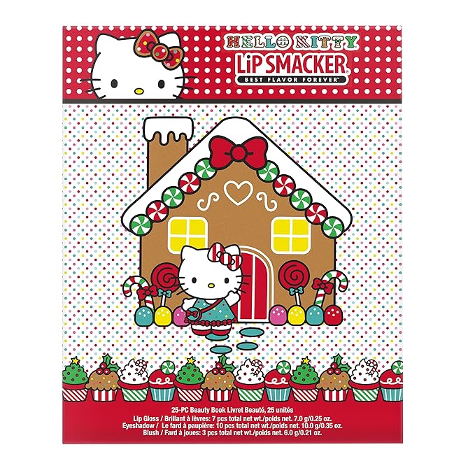 Lip Smacker Hello Kitty Holiday Beauty Book Makeup Set For Girls-Velvo Beauty