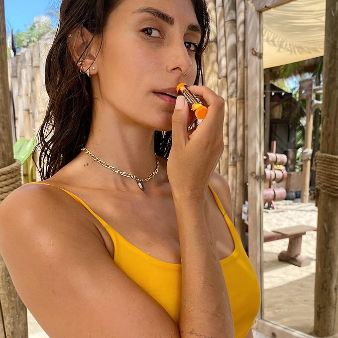 Panama Jack Sunscreen Lip Balm - SPF 45, Flavor Pack, Broad Spectrum UVA-UVB Sunscreen Protection, Prevents & Soothes Dry, Chapped Lips (Dreamsicle/Vanilla)-Velvo Beauty