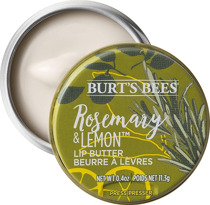 Burts Bees Rosemary and Lemon Lip Butter Unisex Lip Balm 0.4 oz-Velvo Beauty