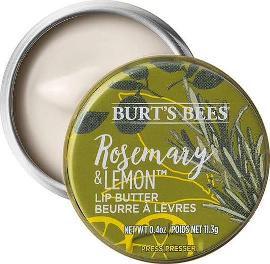 Burts Bees Rosemary and Lemon Lip Butter Unisex Lip Balm 0.4 oz-Velvo Beauty