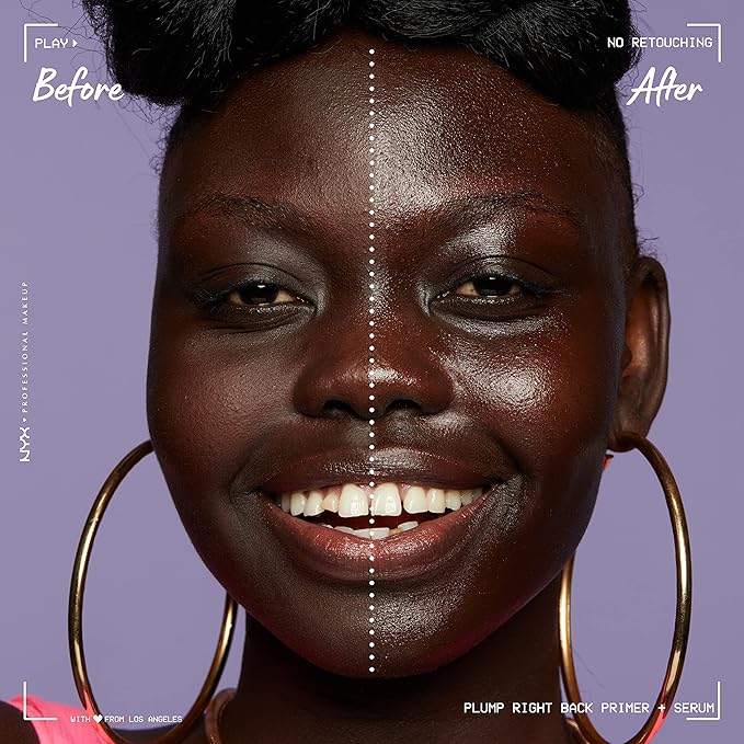 NYX PROFESSIONAL MAKEUP Plump Right Back Plumping Serum & Primer, With Hyaluronic Acid & The Brow Glue, Extreme Hold Eyebrow Gel - Clear-Velvo Beauty