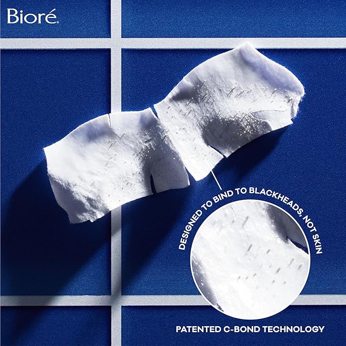 Bioré Original Blackhead Remover Strips, Deep Cleansing Nose Strips With Instant Pore Unclogging, Features C-Bond Technology, Oil-Free, Non-Comedogenic Use, 14 Count-Velvo Beauty