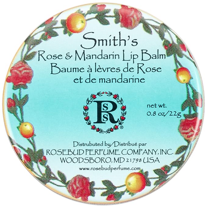Rosebud Smith's Lip Balm, Rose and Mandarin, 0.8 Ounce-Velvo Beauty