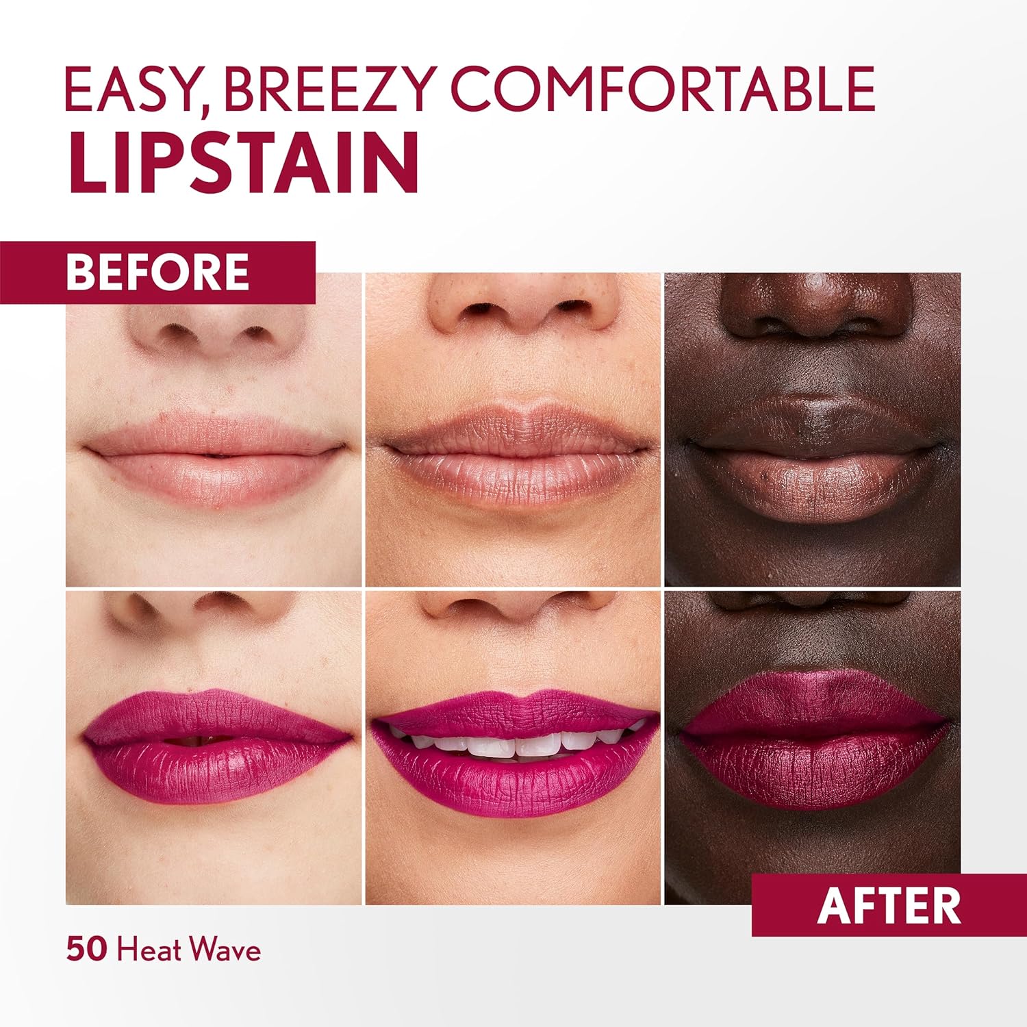 COVERGIRL Outlast, 50 Heat Wave, Lipstain, Smooth Application, Precise Pen-Like Tip, Transfer-Proof, Satin Stained Finish, Vegan Formula, 0.06oz-Velvo Beauty