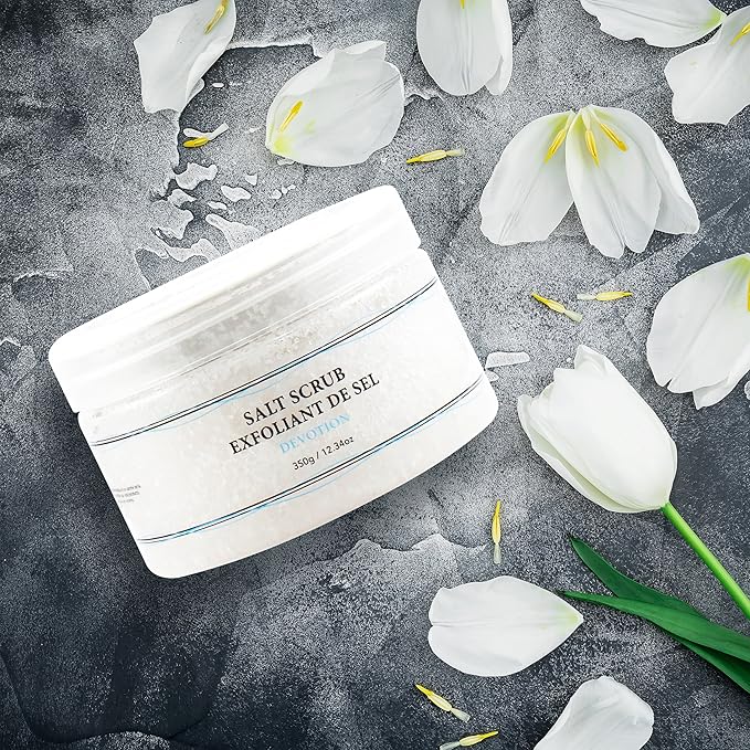 Vivo Per Lei Body Scrub - Exfoliating Body Scrub with Dead Sea Minerals - Dead Sea Salt Scrub for Hands & Legs - Body Exfoliant for a Supple Beach Body - 350 g/ 12.34 oz-Velvo Beauty