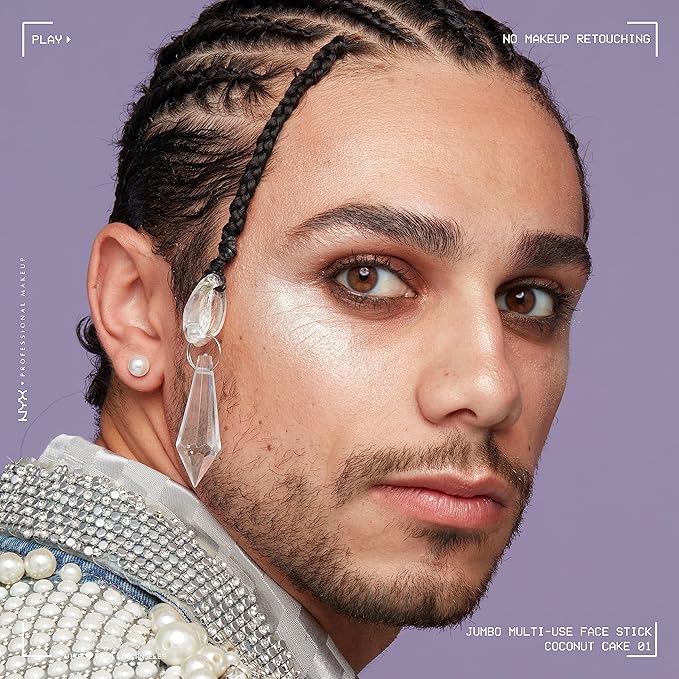 NYX PROFESSIONAL MAKEUP, Jumbo Multi-Use Face Highlighter Stick - Coconut Cake-Velvo Beauty