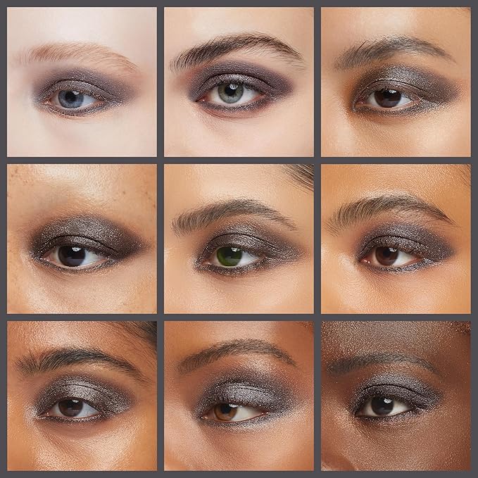 Eclipse Shimmering Glitter Black Onyx Chrome Dark Grey Pressed Powder Single Vegan Eyeshadow; Talc, Paraben & Cruelty Free-Velvo Beauty