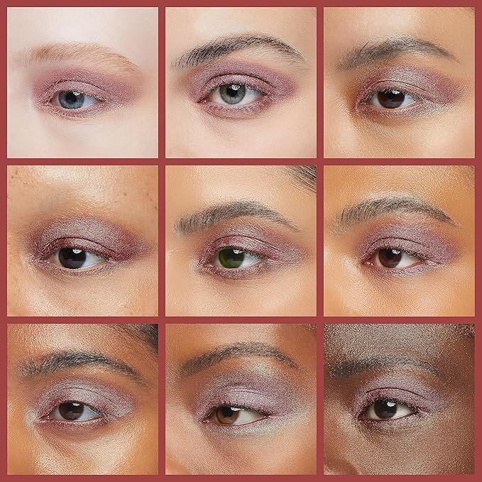 FOCALLURE Shimmer and Matte Cream Eyeshadow Stick,Smooth Brilliant Eye Brightener Pencil for Women,Long Lasting Waterproof Eye Shadow and Liners Makeup,FLAME-Velvo Beauty