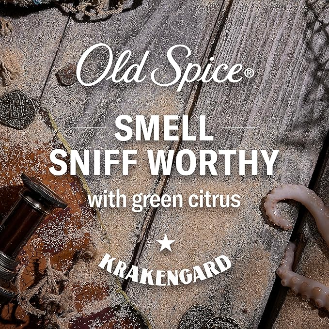 Old Spice Body Wash for Men, Krakengard, Long Lasting Lather, 24 FL OZ (Pack of 4)-Velvo Beauty