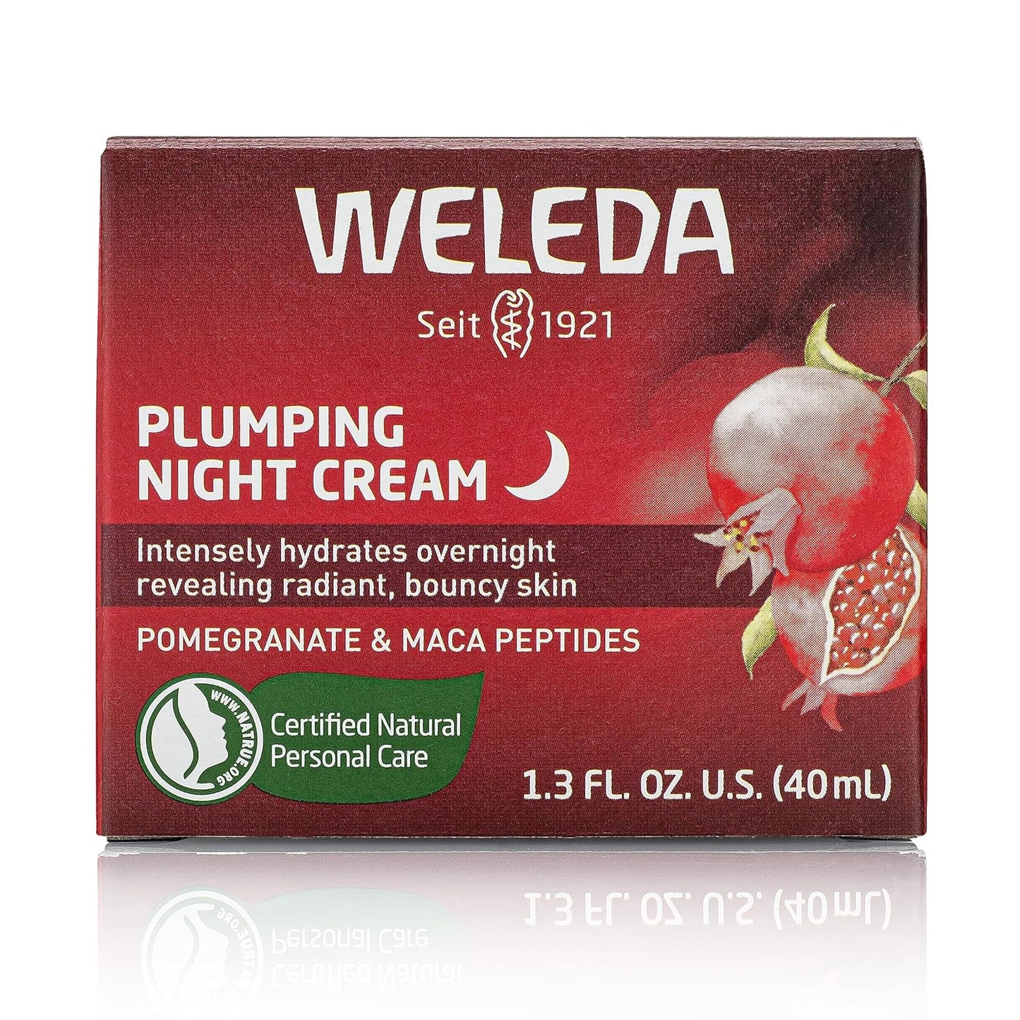Weleda Face Care Plumping Night Cream, Plant Rich Moisturizer with Pomegranate and Maca Root Peptides-Velvo Beauty