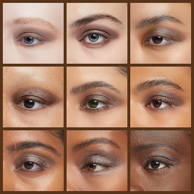 Palladio Waterproof Eyeshadow Stick with Blending Sponge, Long Lasting & Effortless Application, Smudge Free & Crease Proof Formula, Matte & Shimmer Shades, Buildable Eye Shadow (Chocolate Shimmer)-Velvo Beauty