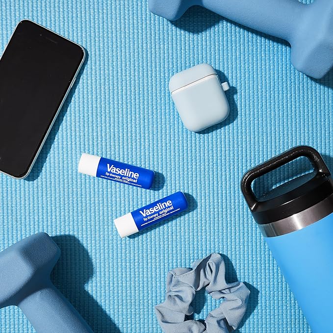 Vaseline Lip Therapy Care Original, Fast-Acting Nourishment, Ideal for Chapped, Dry, Cracked, or Damaged Lips, Lip Balm, 0.16 Ounce (Pack of 4)-Velvo Beauty