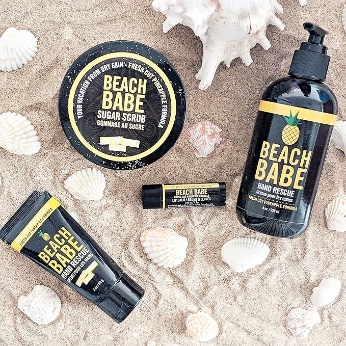 Walton Wood Farm Lip Balm Trio (Beach Babe) Pineapple Flavor 100% All-Natural, Vegetarian Friendly, and Paraben-Free-Velvo Beauty