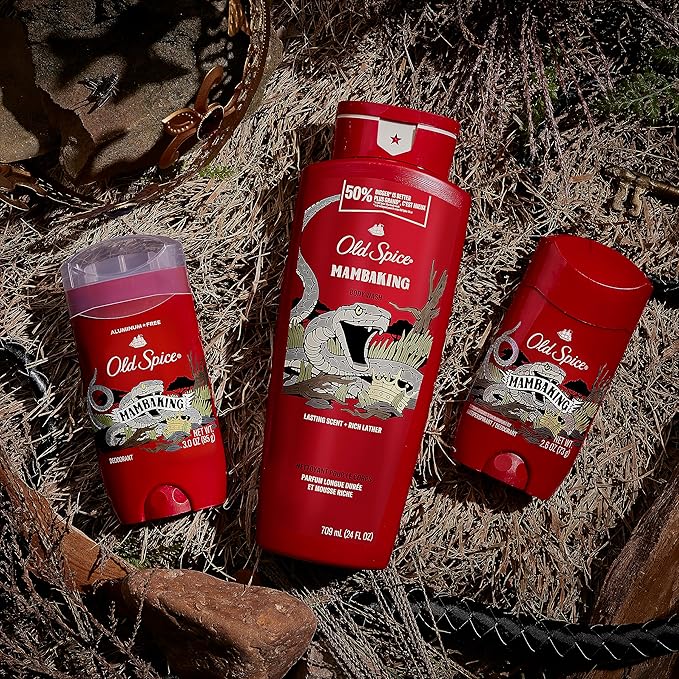 Old Spice Body Wash for Men, MambaKing, 24 oz (Pack of 4)-Velvo Beauty