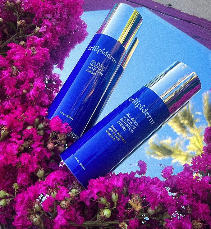 Trilipiderm Weekender Bundle – All-Body Moisture Retention Crème Broad Spectrum SPF 30 with Vitamin D and All-Body Moisture Retention Crème, 8 Ounce Airless Pump Bottles-Velvo Beauty